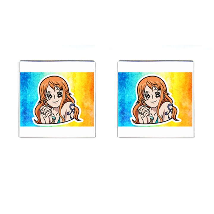 Nami Lovers Money Cufflinks (Square)