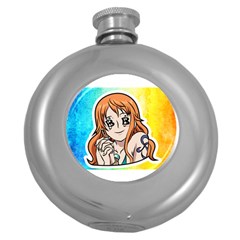 Nami Lovers Money Round Hip Flask (5 Oz) by designmarketalsprey31