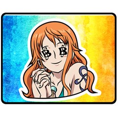 Nami Lovers Money One Side Fleece Blanket (medium)