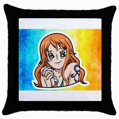 Nami Lovers Money Throw Pillow Case (black)