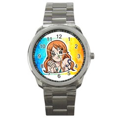 Nami Lovers Money Sport Metal Watch by designmarketalsprey31