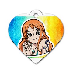 Nami Lovers Money Dog Tag Heart (one Side) by designmarketalsprey31