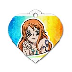 Nami Lovers Money Dog Tag Heart (One Side) Front