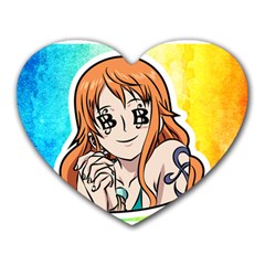 Nami Lovers Money Heart Mousepad by designmarketalsprey31