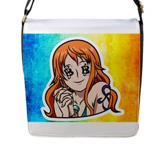 Nami Lovers Money Flap Closure Messenger Bag (l) by designmarketalsprey31