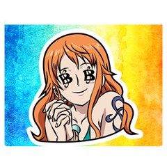 Nami Lovers Money One Side Premium Plush Fleece Blanket (medium)