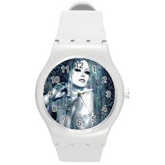 Sapphire Slime Round Plastic Sport Watch (m) by MRNStudios