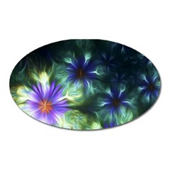 Fractalflowers Oval Magnet by Sparkle