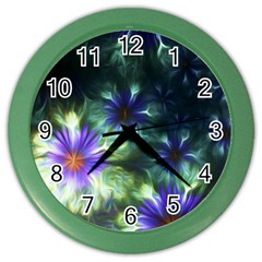 Fractalflowers Color Wall Clock by Sparkle