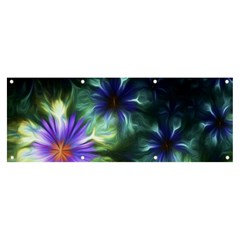 Fractalflowers Banner And Sign 8  X 3  by Sparkle