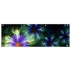 Fractalflowers Banner And Sign 9  X 3  by Sparkle