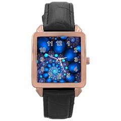 Digitalart Balls Rose Gold Leather Watch 