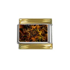 Digitalartflower Gold Trim Italian Charm (9mm) by Sparkle