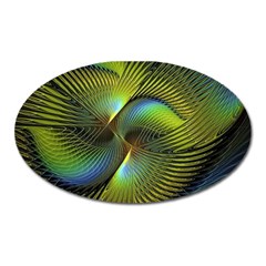 Digitalart  Waves Oval Magnet by Sparkle