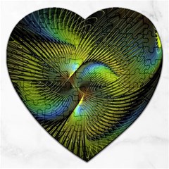 Digitalart  Waves Jigsaw Puzzle (heart) by Sparkle