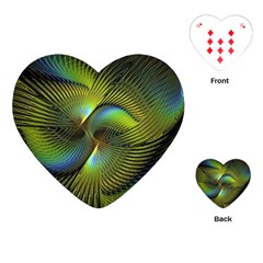 Digitalart  Waves Playing Cards Single Design (heart)