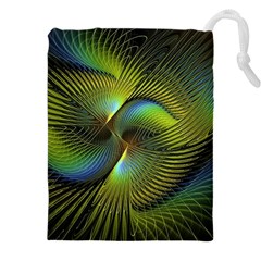 Digitalart  Waves Drawstring Pouch (5xl) by Sparkle