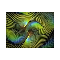 Digitalart  Waves One Side Premium Plush Fleece Blanket (mini) by Sparkle