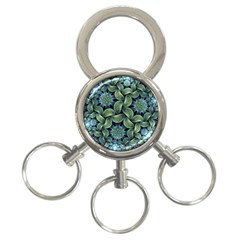 Digitalartflower 3-ring Key Chain by Sparkle