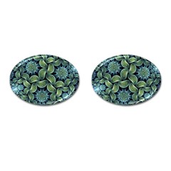 Digitalartflower Cufflinks (oval) by Sparkle