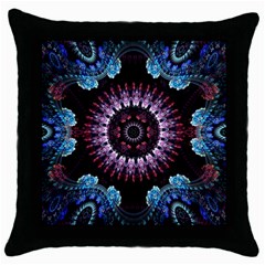 Digitalart Kaleidoscope Throw Pillow Case (Black)