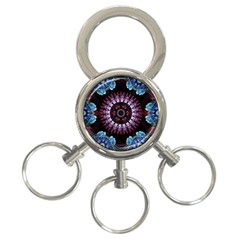 Digitalart Kaleidoscope 3-Ring Key Chain