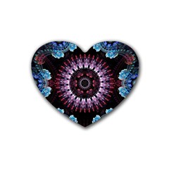 Digitalart Kaleidoscope Rubber Coaster (Heart)