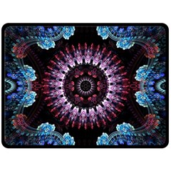 Digitalart Kaleidoscope One Side Fleece Blanket (Large)