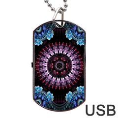 Digitalart Kaleidoscope Dog Tag USB Flash (One Side)