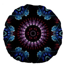 Digitalart Kaleidoscope Large 18  Premium Flano Round Cushions