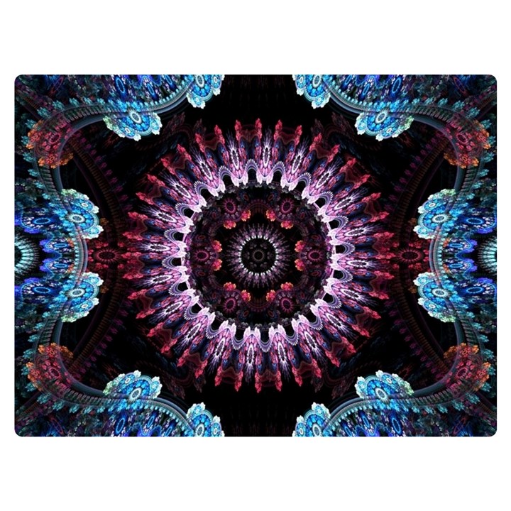 Digitalart Kaleidoscope One Side Premium Plush Fleece Blanket (Extra Small)