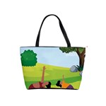 Mother And Daughter Yoga Art Celebrating Motherhood And Bond Between Mom And Daughter. Classic Shoulder Handbag Front