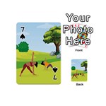 Mother And Daughter Yoga Art Celebrating Motherhood And Bond Between Mom And Daughter. Playing Cards 54 Designs (Mini) Front - Spade7