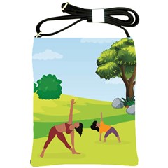 Mother And Daughter Y Shoulder Sling Bag by SymmekaDesign