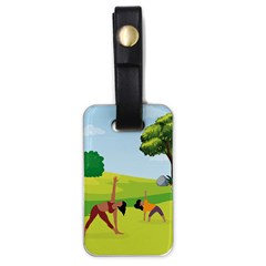 Mother And Daughter Y Luggage Tag (one Side) by SymmekaDesign