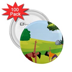 Large 2 25  Buttons (100 Pack) 