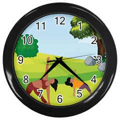 Large Wall Clock (black)