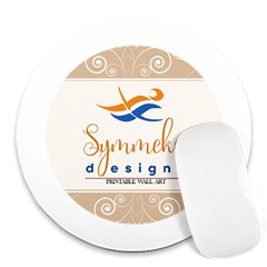 Logo Pngdd Round Mousepad by SymmekaDesign