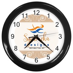 Logo Pngdd Wall Clock (black) by SymmekaDesign