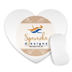 Logo Pngdd Heart Mousepad by SymmekaDesign