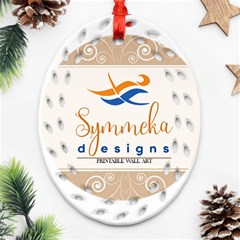 Logo Pngdd Oval Filigree Ornament (two Sides) by SymmekaDesign