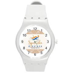 Logo Pngdd Round Plastic Sport Watch (m) by SymmekaDesign