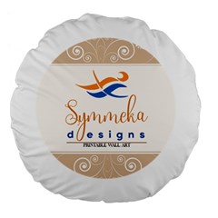 Logo Pngdd Large 18  Premium Flano Round Cushions by SymmekaDesign