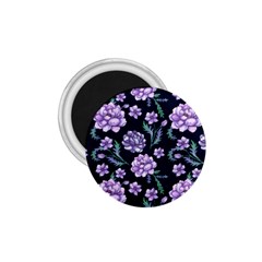 Elegant Purple Pink Peonies In Dark Blue Background 1 75  Magnets by augustinet