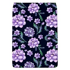 Elegant Purple Pink Peonies In Dark Blue Background Removable Flap Cover (s) by augustinet