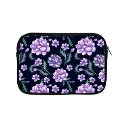 Elegant Purple Pink Peonies In Dark Blue Background Apple Macbook Pro 15  Zipper Case