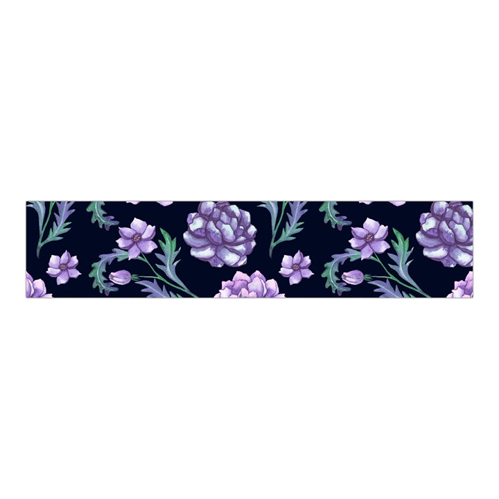 Elegant purple pink peonies in dark blue background Velvet Scrunchie