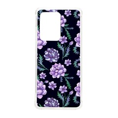 Elegant Purple Pink Peonies In Dark Blue Background Samsung Galaxy S20 Ultra 6 9 Inch Tpu Uv Case by augustinet