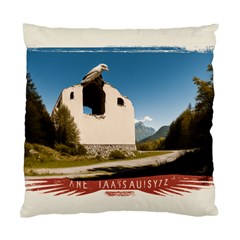  Us Ventag Eagles Travel Poster Graphic Style Redbleuwhite  Standard Cushion Case (two Sides)