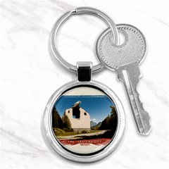  Us Ventag Eagles Travel Poster Graphic Style Redbleuwhite  Key Chain (round)